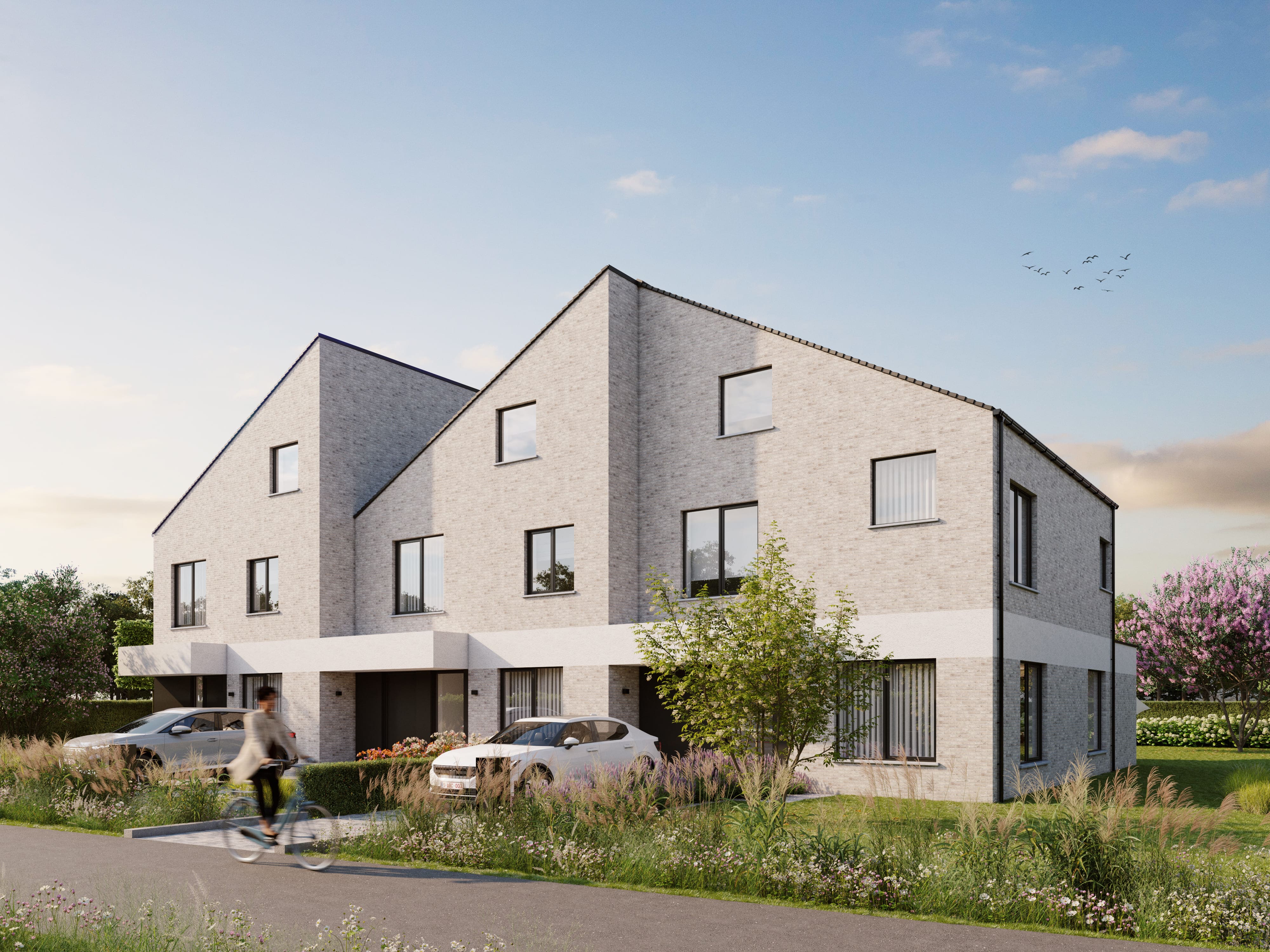 Beddeneedstraat Laarne: energiezuinige nieuwbouwwoningen met 3–4 slaapkamers, tuin en multifunctionele zolder