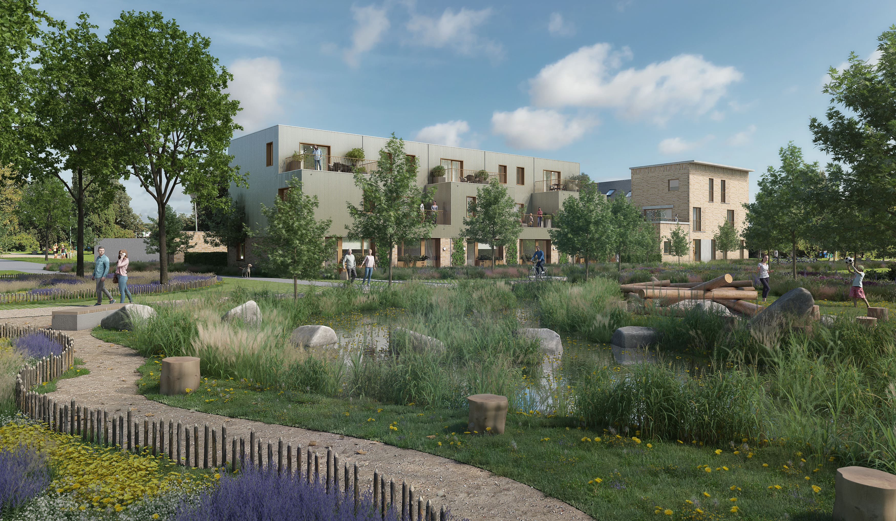 Wonen in Gentbrugge: appartementen en woningen in project ’t Verband op wandelafstand van Gent.