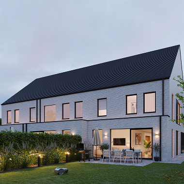 Bogaert in Wichelen: hedendaagse nieuwbouwwoningen met 3 slaapkamers, multifunctionele zolder en tuin inbegrepen.
