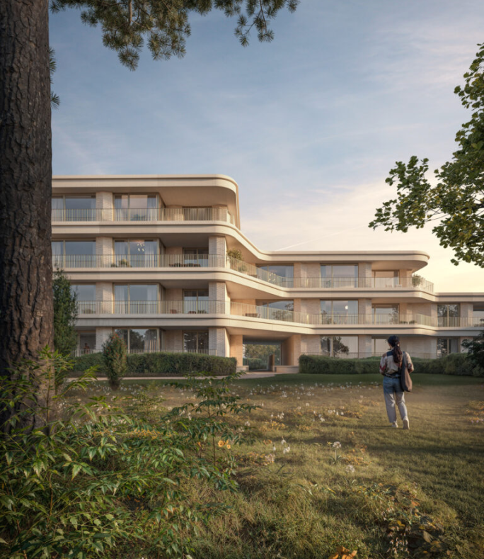 Cortile in het hart van Kortrijk: exclusief nieuwbouwproject rond een royale, groene binnentuin.