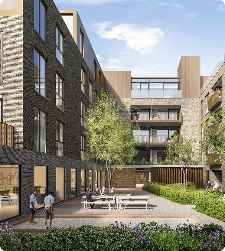 Nieuw woonproject DamasK in Kortrijk-Overleie: Appartementen en penthouses