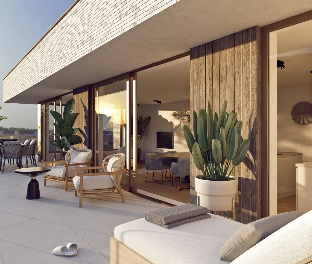 Urban Eden in Roeselare: nieuw woonproject met appartementen rond een centrale natuurvijver