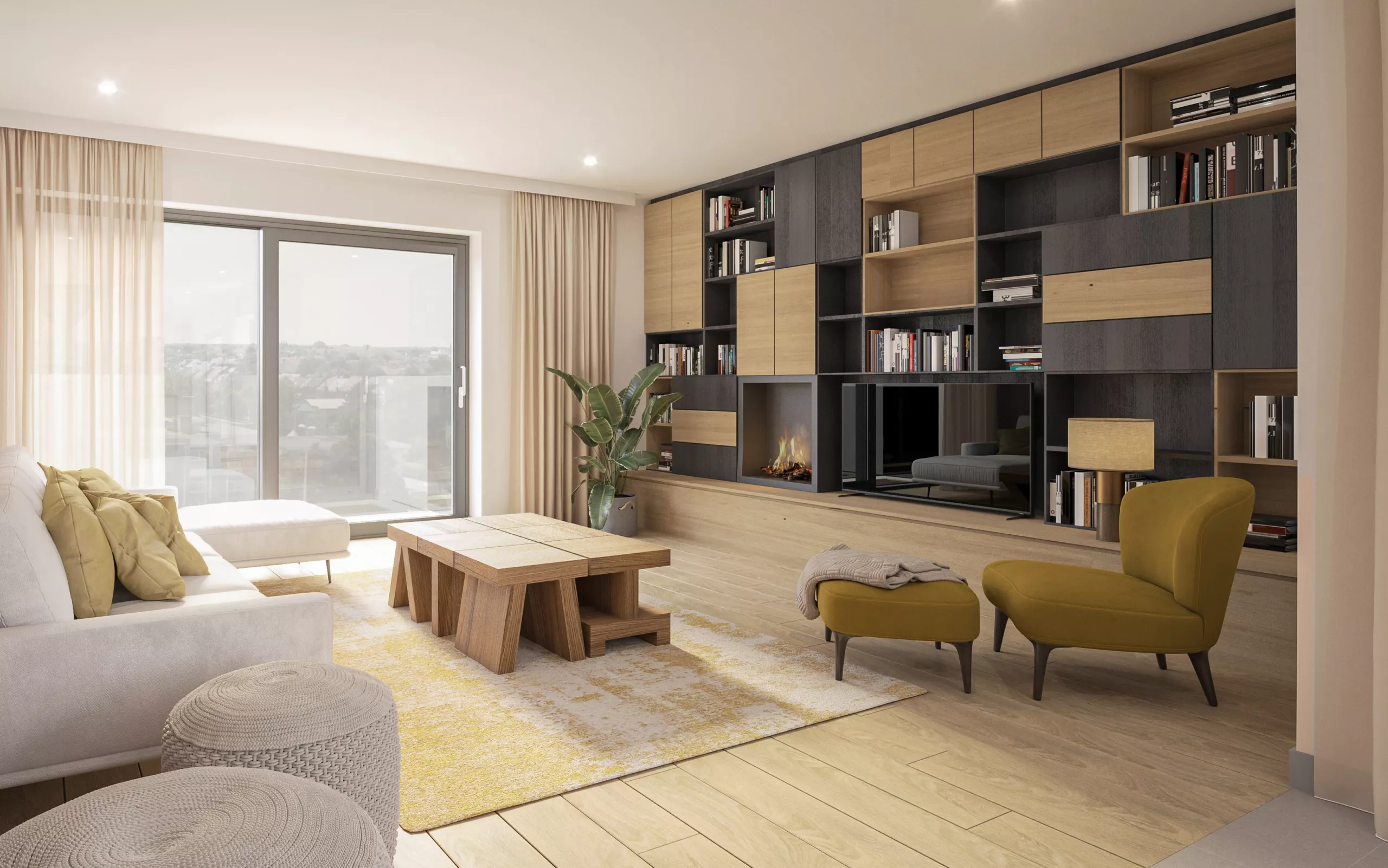 Casco appartement of penthouse kopen in Residentie Chambord: eigen afwerking of begeleiding volgens lastenboek.