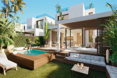 Villas de style Ibiza à Cala Tarida, Ibiza, Espagne, Azur Living