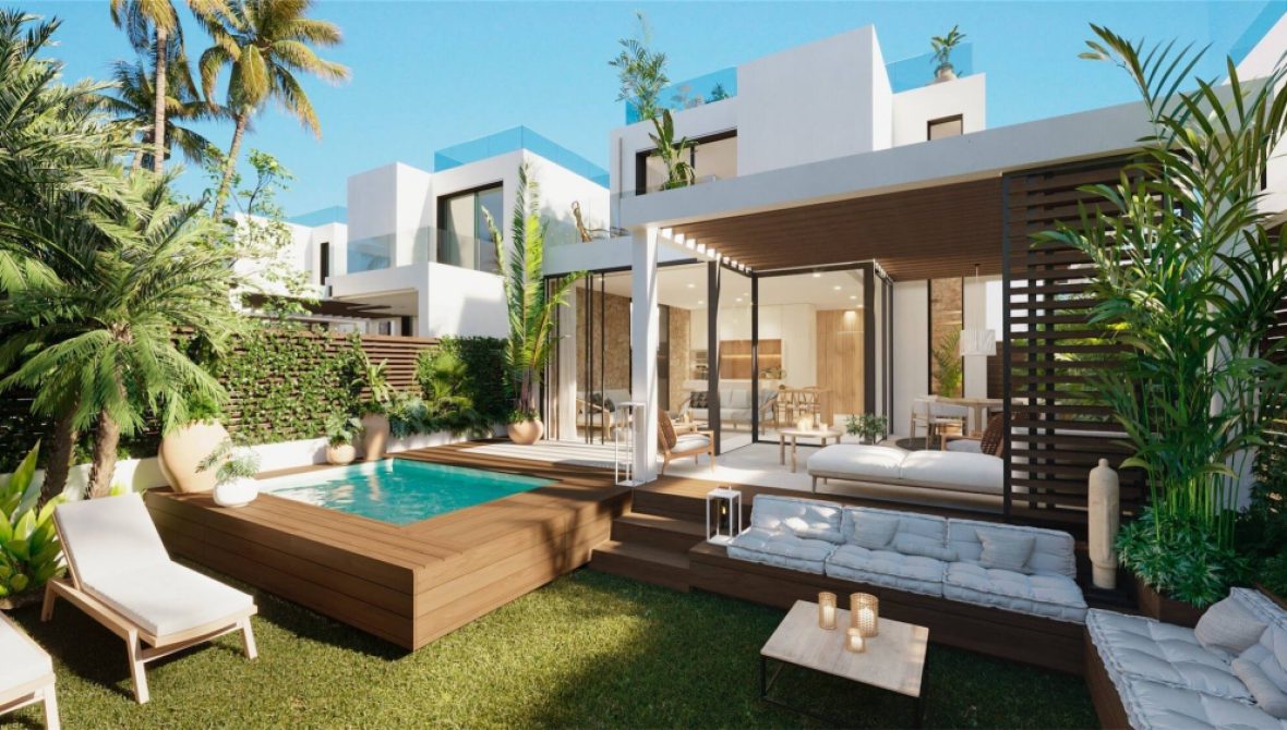 Villas de style Ibiza à Cala Tarida, Ibiza, Espagne, Azur Living