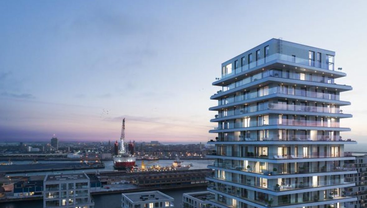 Central Park Tower, exclusive apartment in Ostend, Key Immo, West Flanders, Belgium